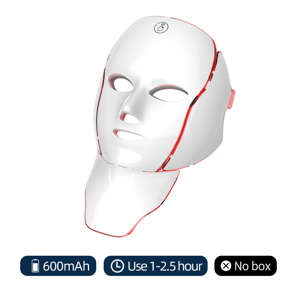 7-Color LED Face & Neck Mask – Skin Repair & Anti-Aging Care