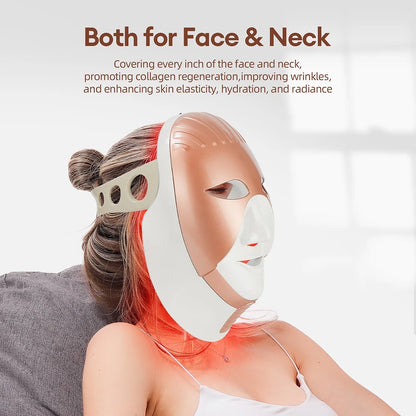Wireless 7-Color LED Face & Neck Mask