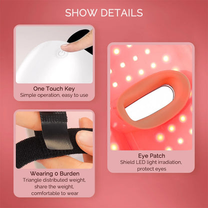 Wireless 7-Color LED Face & Neck Mask – Anti-Aging & Skin Repair