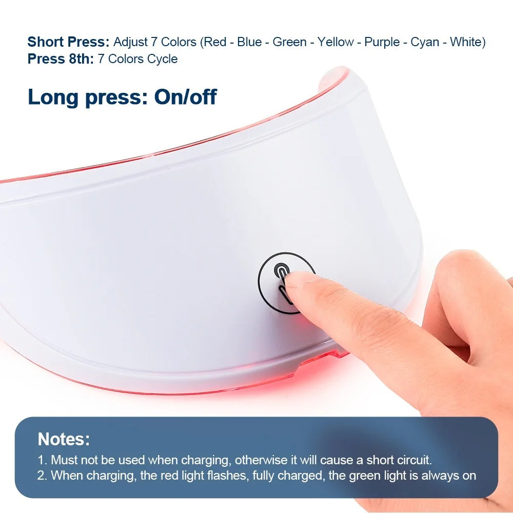 7-Color LED Neck Mask – Skin Tightening & Wrinkle Care