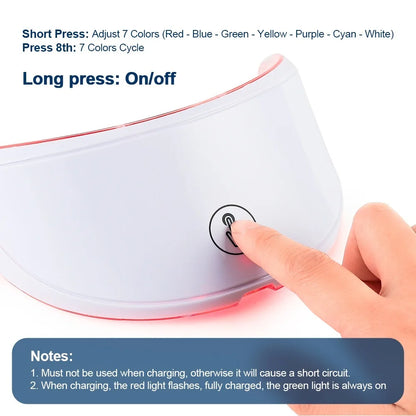 7-Color LED Neck Mask – Skin Tightening & Wrinkle Care