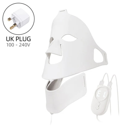 3D Flexible Silicone LED Face & Neck Mask – 7-Color Light Therapy