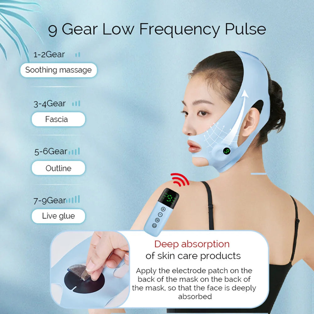 Electric V-Line Face Slimming Band – Chin & Cheek Lifting Strap