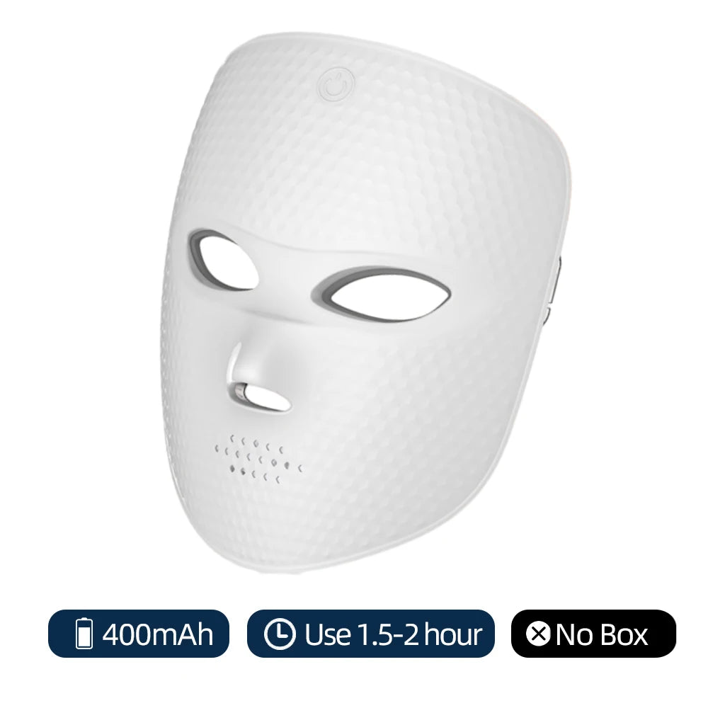 7-Color LED Facial Mask – Wireless Skin Rejuvenation & Wrinkle Care