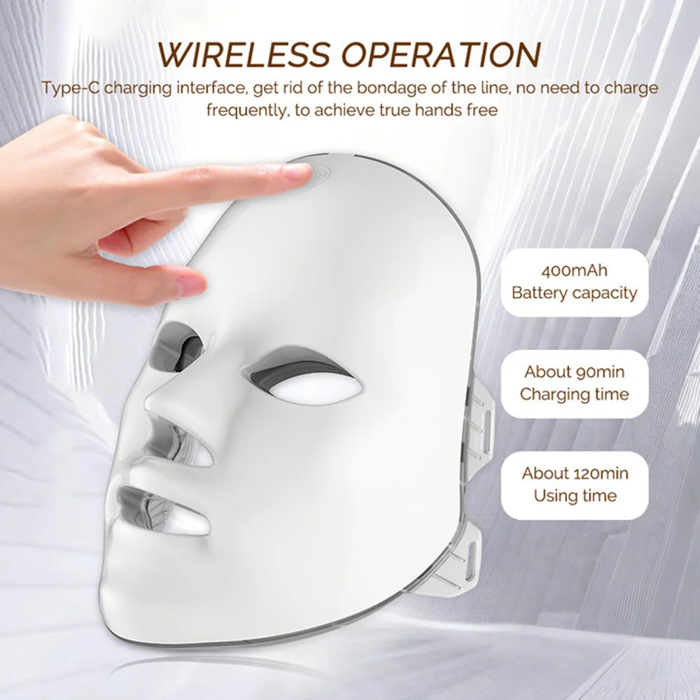 7-Color LED Facial Mask – Anti-Wrinkle & Skin Rejuvenation