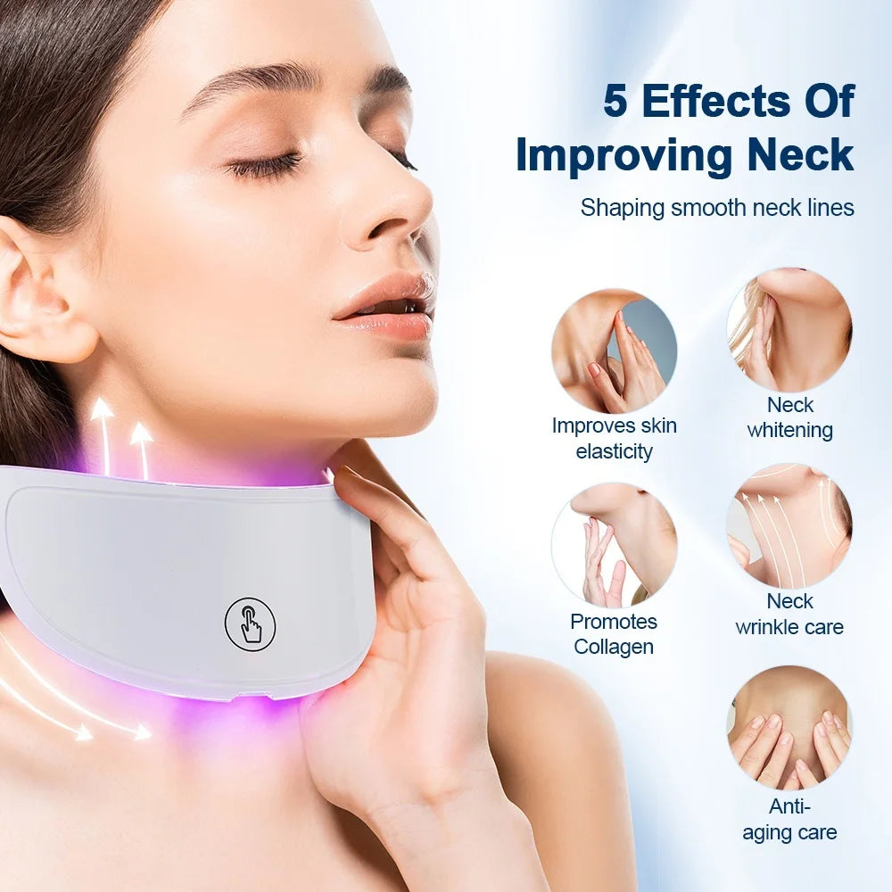 7-Color LED Neck Mask – Skin Tightening & Wrinkle Care