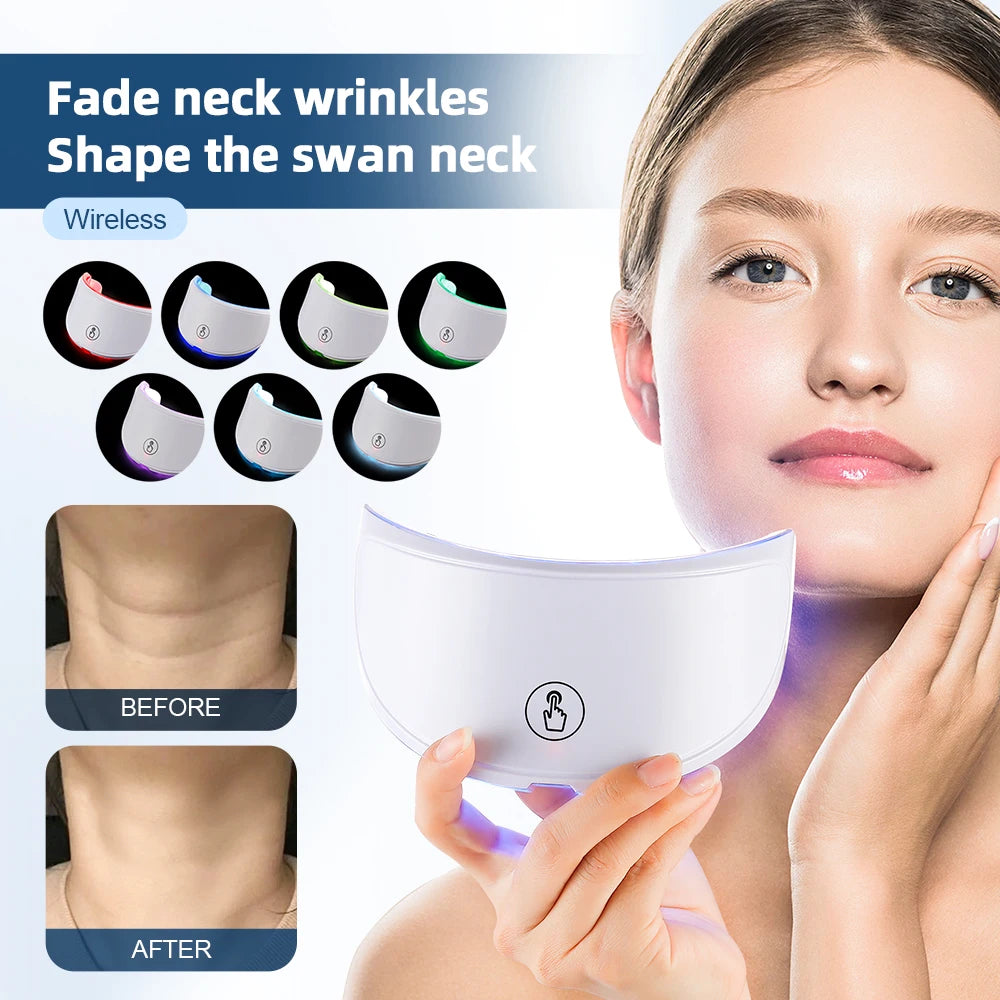 7-Color LED Neck Mask – Skin Tightening & Wrinkle Care