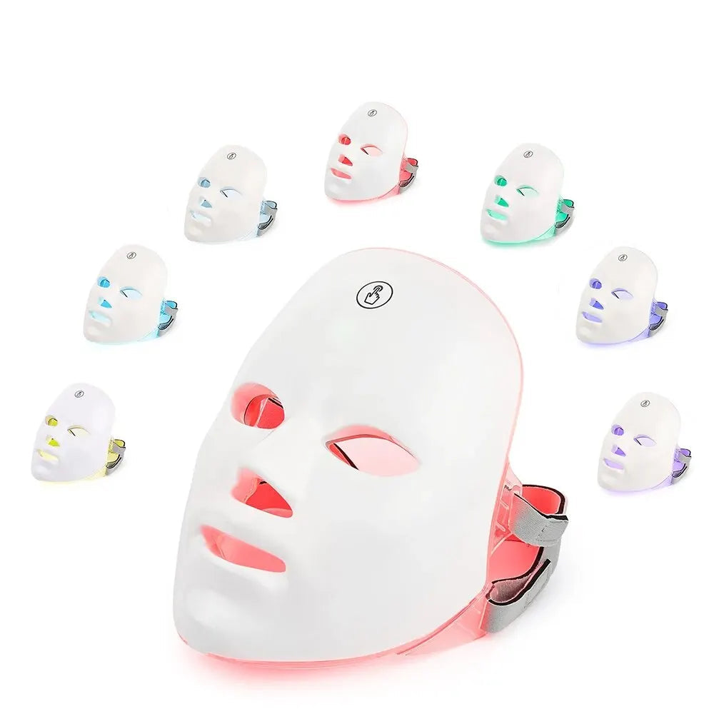 7-Color LED Facial Mask – Anti-Wrinkle & Skin Brightening Therapy