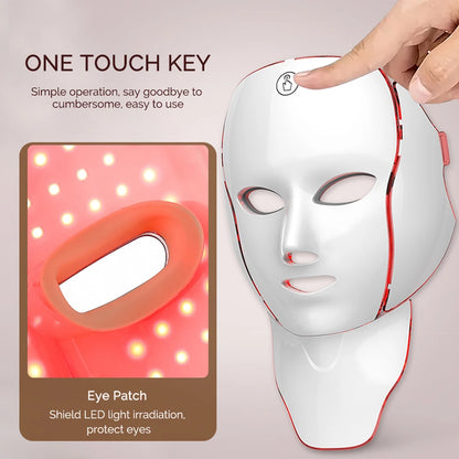 7-Color LED Face & Neck Mask – Skin Repair & Anti-Aging Care