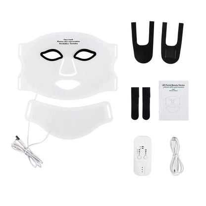 Silicone LED Face & Neck Mask – 7-Color Photon & Infrared Therapy