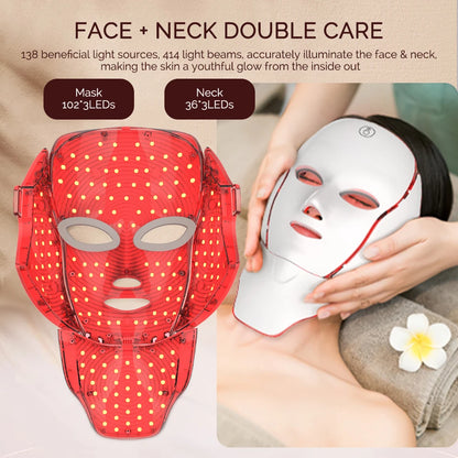 7-Color LED Face & Neck Mask – Skin Repair & Anti-Aging Care