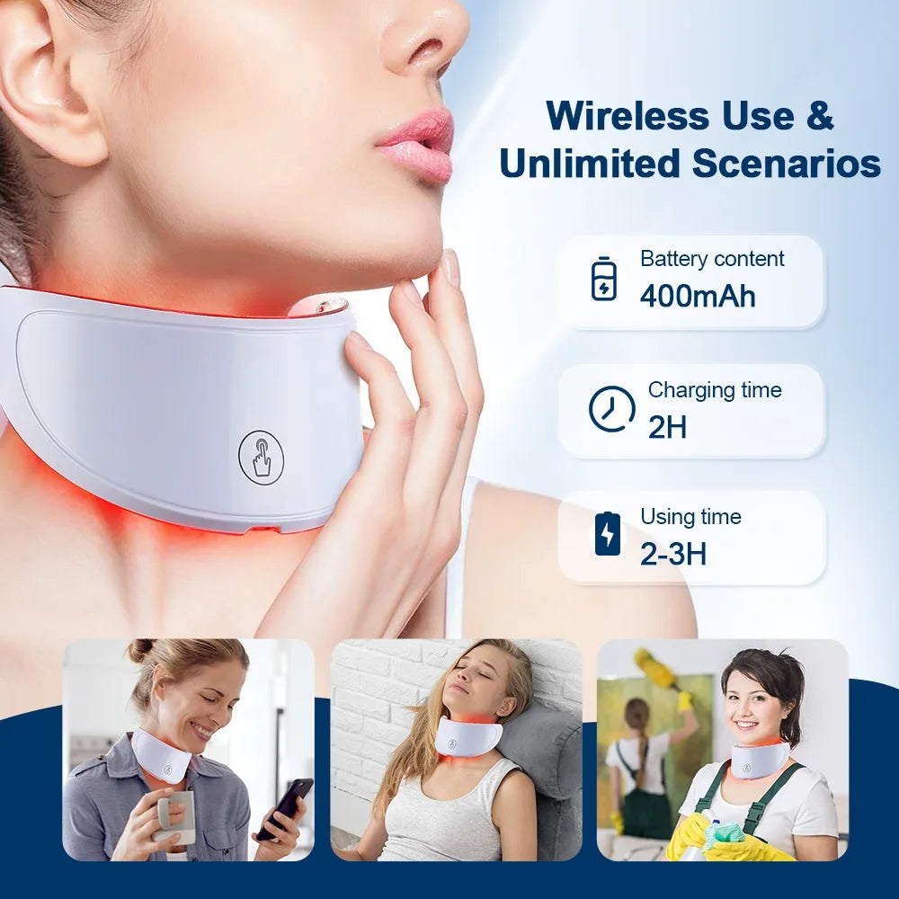 7-Color LED Neck Mask – Skin Tightening & Wrinkle Care