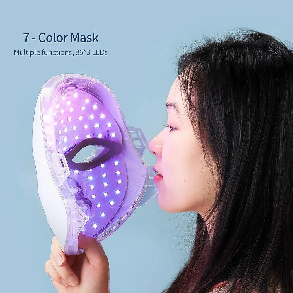 7-Color LED Facial Mask – Anti-Wrinkle & Skin Brightening Therapy