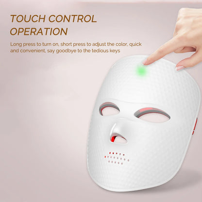 7-Color LED Facial Mask – Wireless Skin Rejuvenation & Wrinkle Care