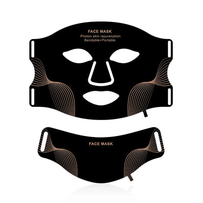 Silicone LED Face & Neck Mask – 7-Color Photon & Infrared Therapy
