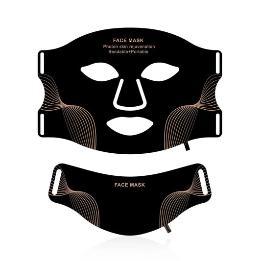 Silicone LED Face & Neck Mask – 7-Color Photon & Infrared Therapy
