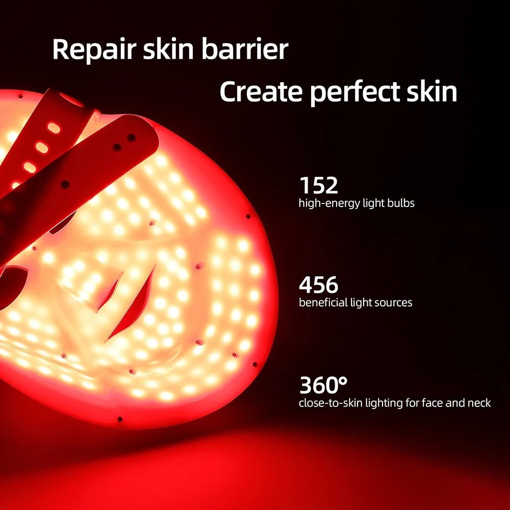 Wireless 7-Color LED Face & Neck Mask