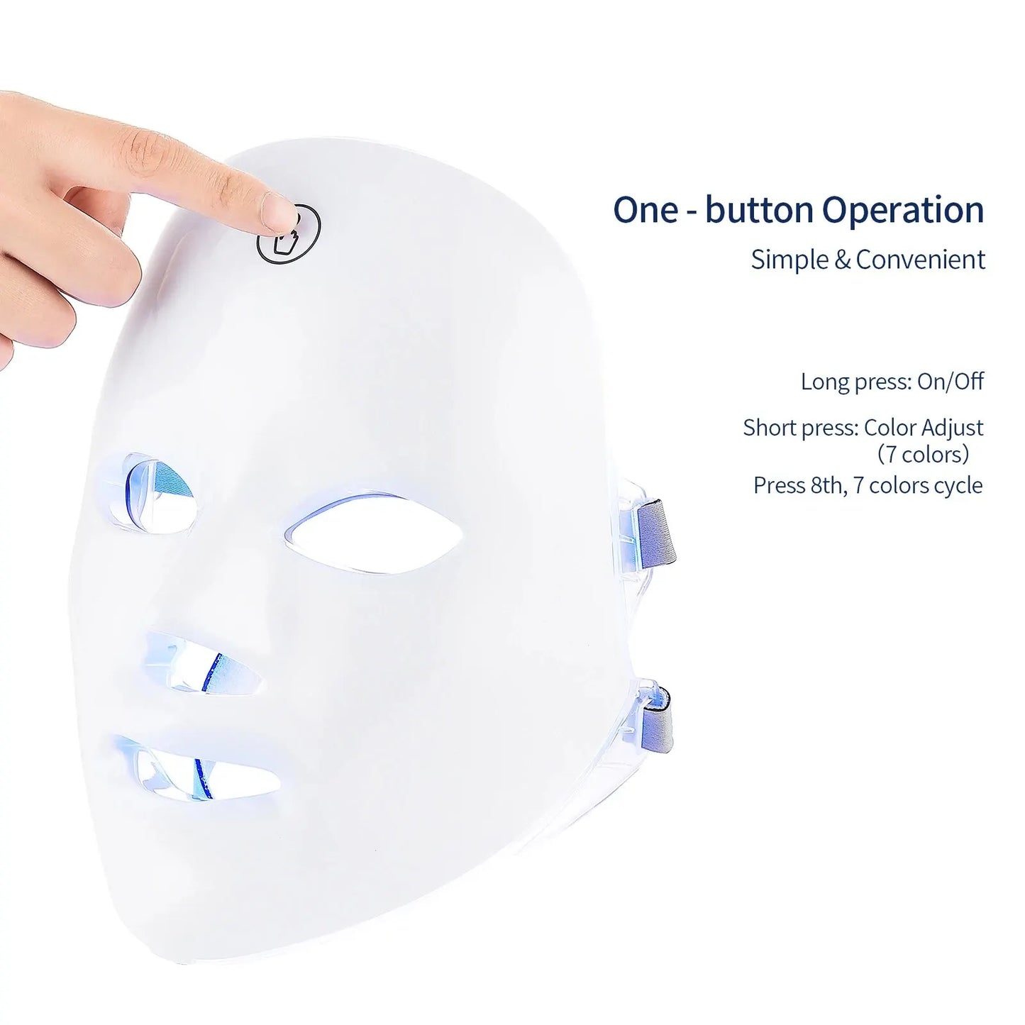 7-Color LED Facial Mask – Anti-Wrinkle & Skin Brightening Therapy