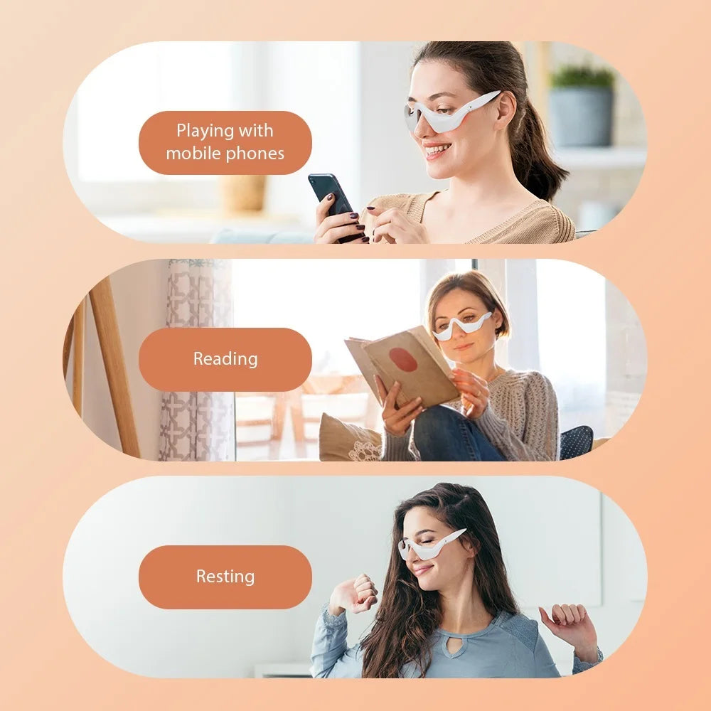 Eye Massager Glasses – Fatigue & Stress Relief